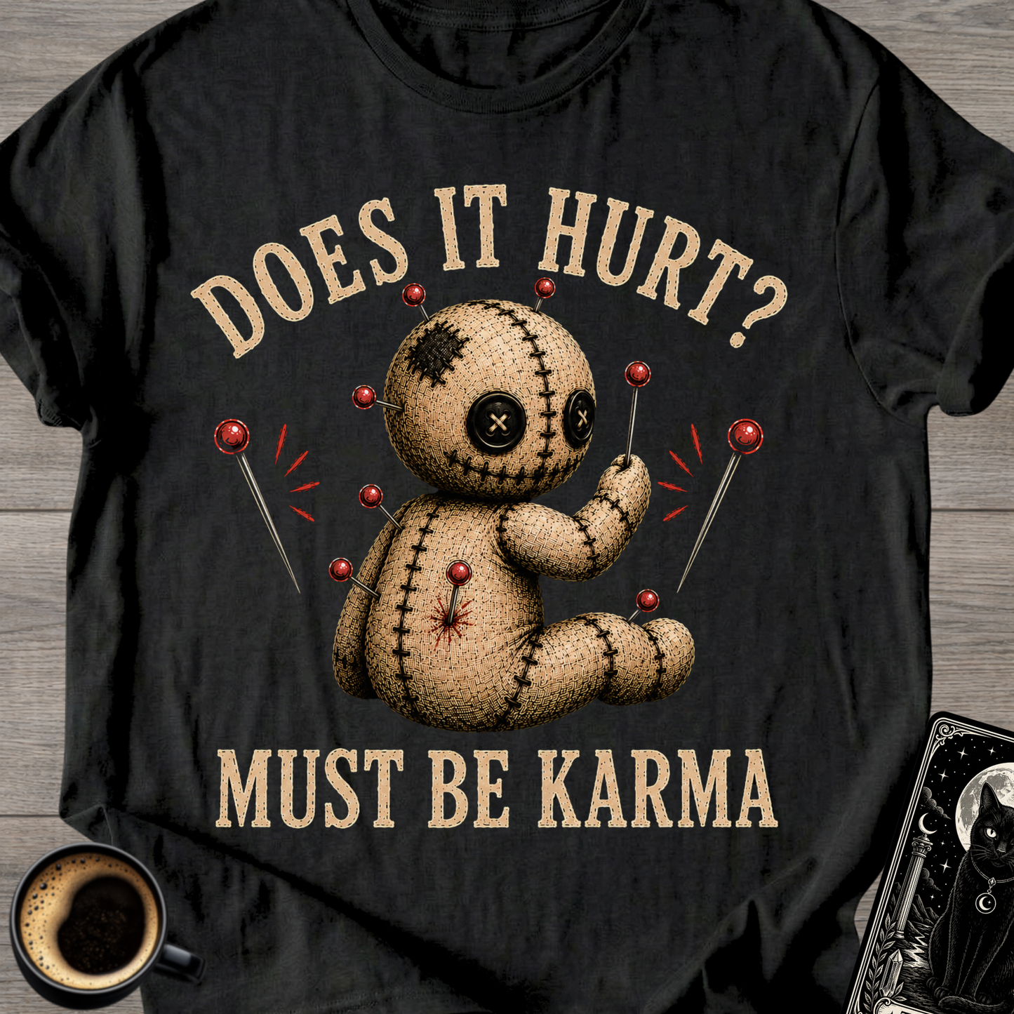 Does It Hurt? Voodoo Doll - T-Shirt