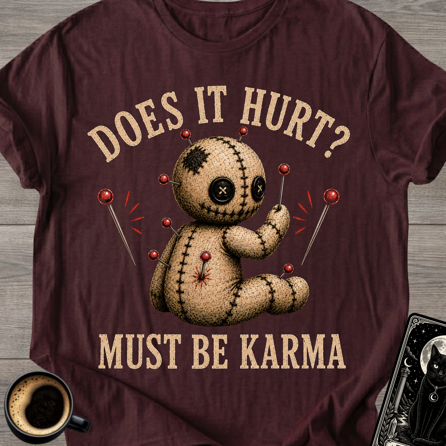 Does It Hurt? Voodoo Doll - T-Shirt