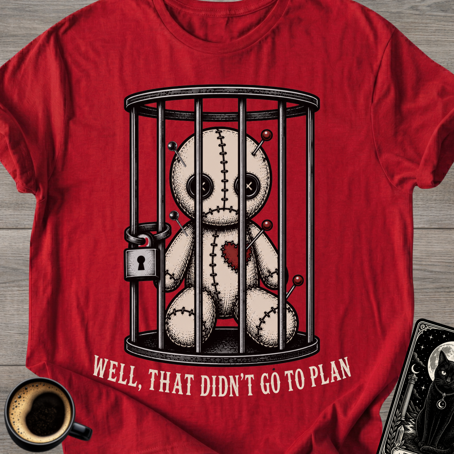 Voodoo Doll Behind Bars T‑Shirt