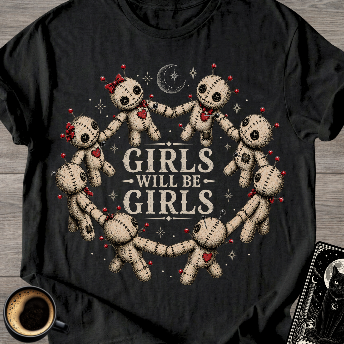 Girls Will Be Girls Voodoo Dolls T-Shirt