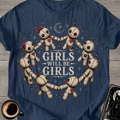 Girls Will Be Girls Voodoo Dolls T-Shirt